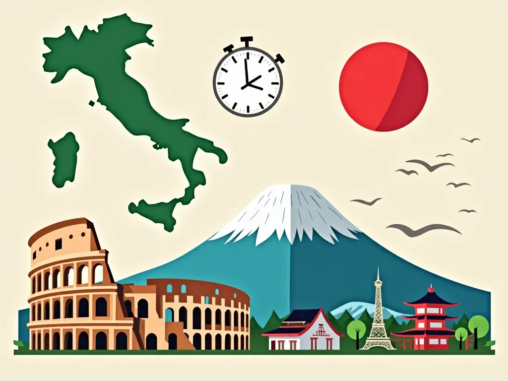 イタリア日本時差